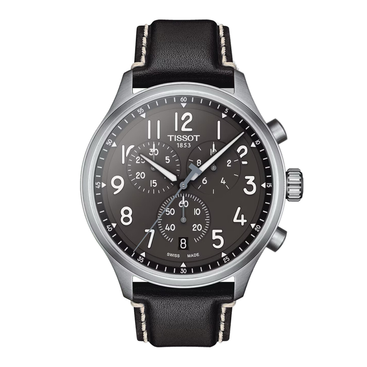 Reloj Tissot Chrono XL de acero con correa negra 