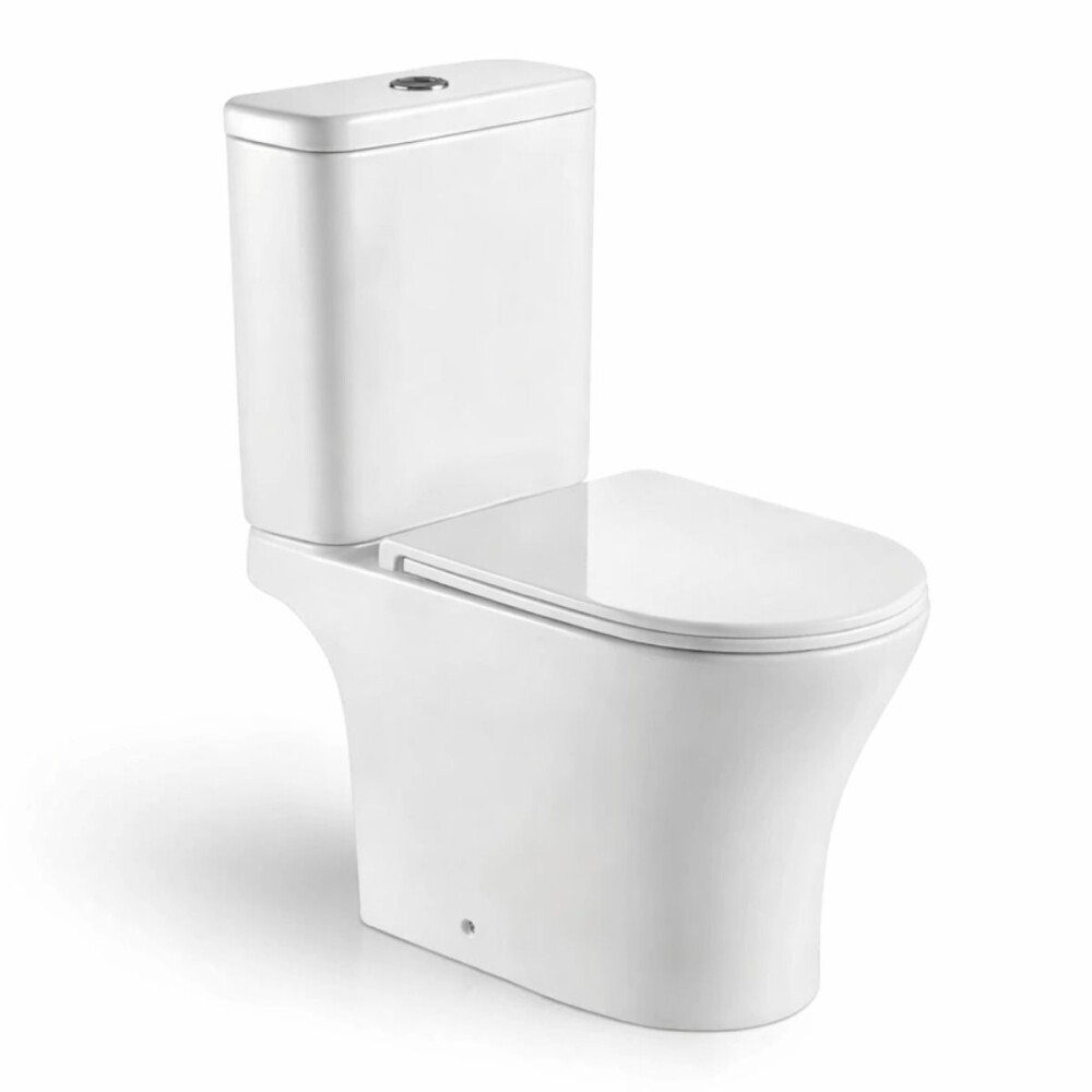 Inodoro largo con mochila Mirage Blanco Inodoro Largo Con Mochila Mirage Blanco