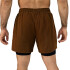 SHORT 2N1 MEN POLY/SPX EVERLAST 5" FORCE COFFEE M6 COFFEE