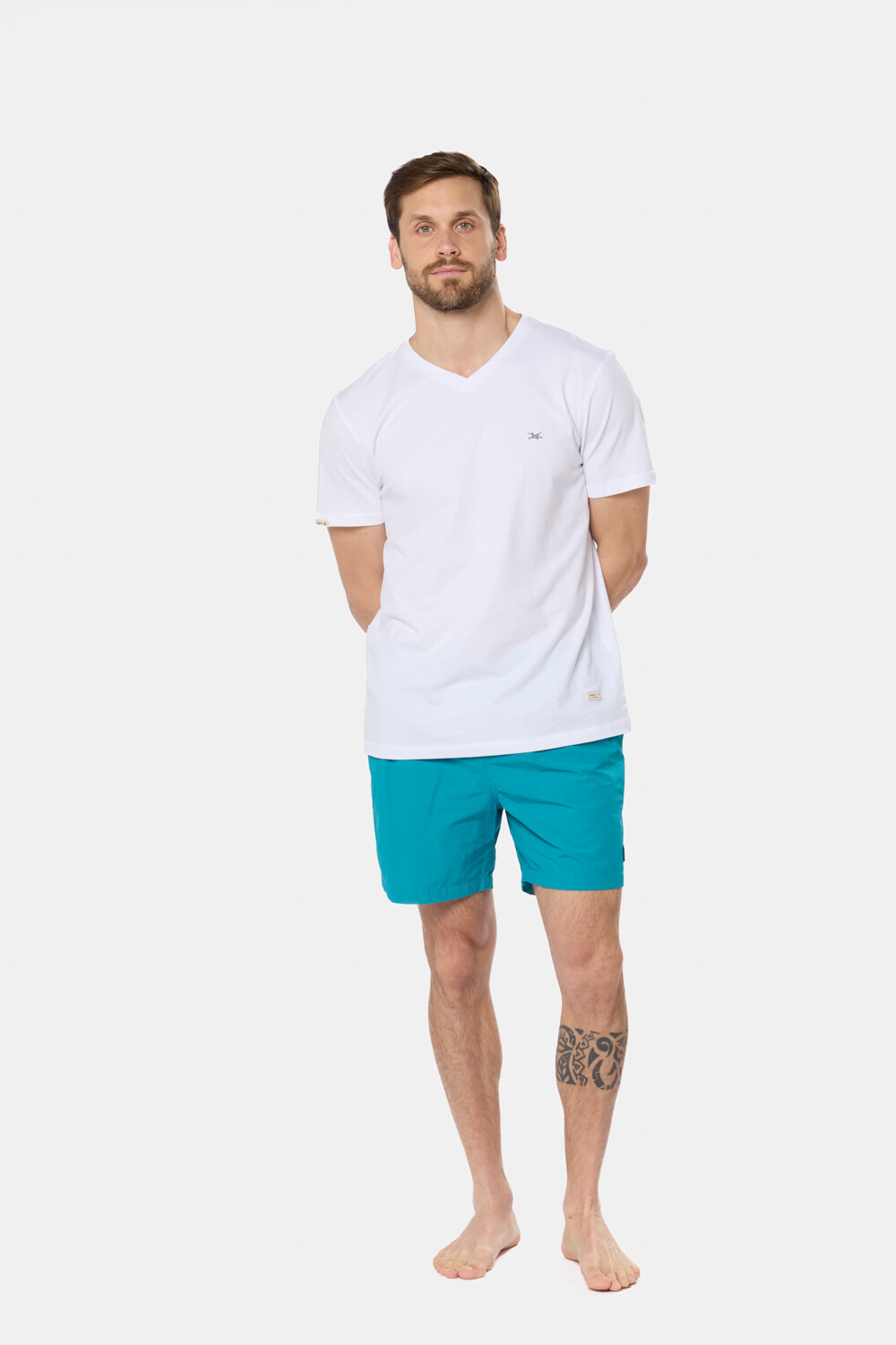 SHORT DE BAÑO LISO Verde Claro