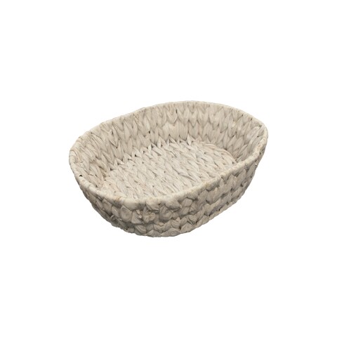 PANERA OVAL 26X21X7CM JACINTO DE AGUA BLANCO PANERA OVAL 26X21X7CM JACINTO DE AGUA BLANCO