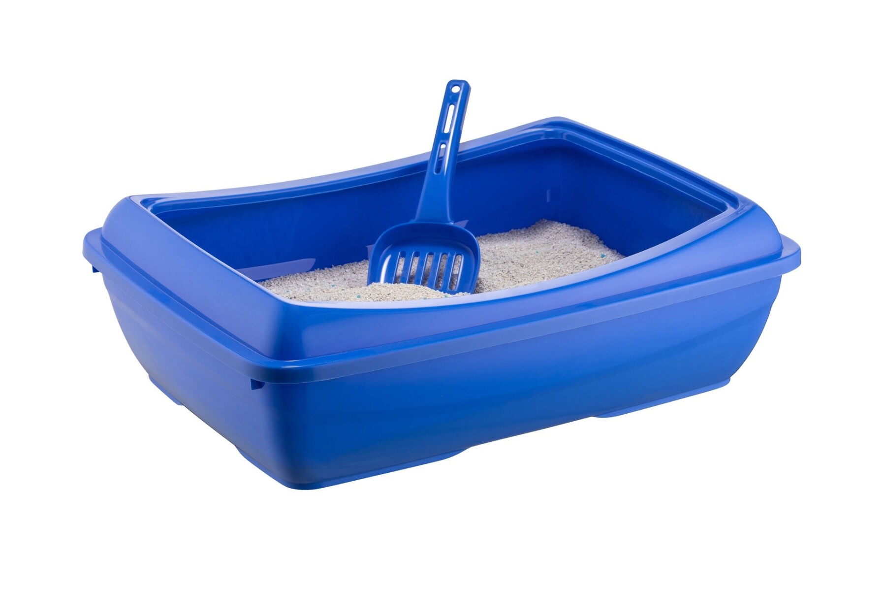 CAT LITTER TRAY BLUE 