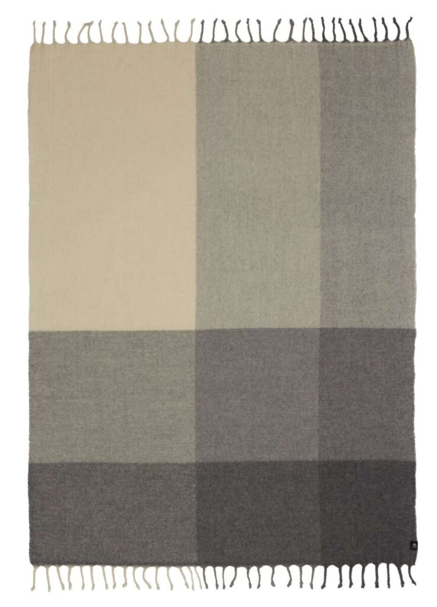 Manta Throw Lundkarse 130X170 - Lana Gris/Beige 