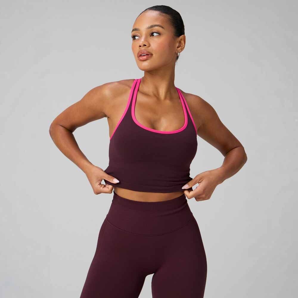 Bividi Seamless Built-In Bra Bividi Mujer Oxblood/pink Crush
