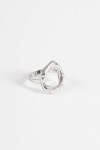 Anillo round plateado