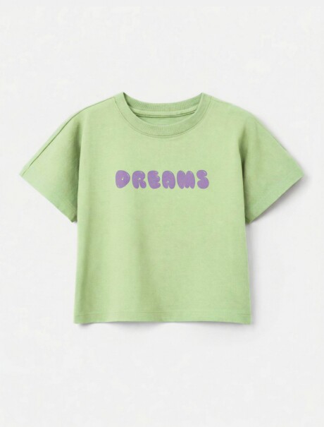 CAMISETA CON ESTAMPADO EN LA PARTE DELANTERA Y TRASERA BLUSA MM FEM