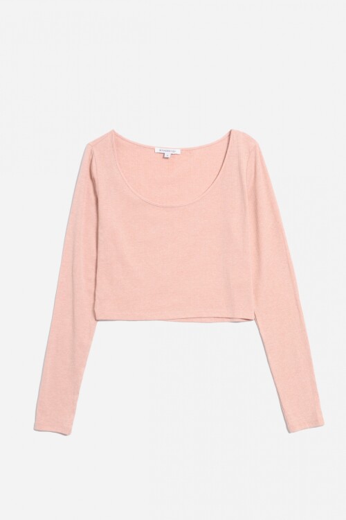 Remera m/l crop top ROSA