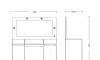 Tocador Espejo Grande Led - Studio Blanco