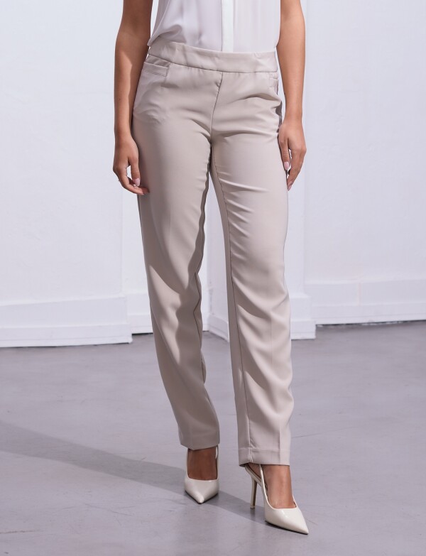 Pantalon Pull On BEIGE