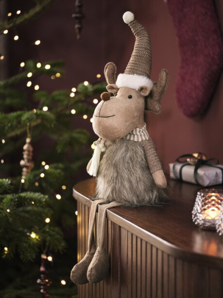 Reno navideño ANGELIT 40 cm marrón Reno navideño ANGELIT 40 cm marrón