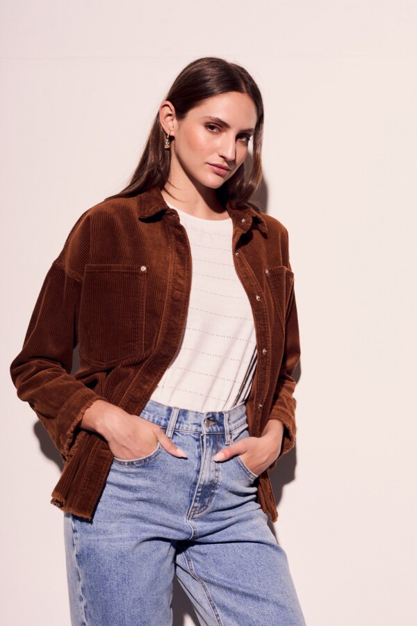 Sobrecamisa Corduroy Marrón