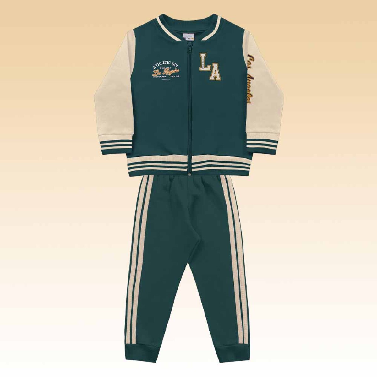 Conjunto niño campera y pantalón algodón 