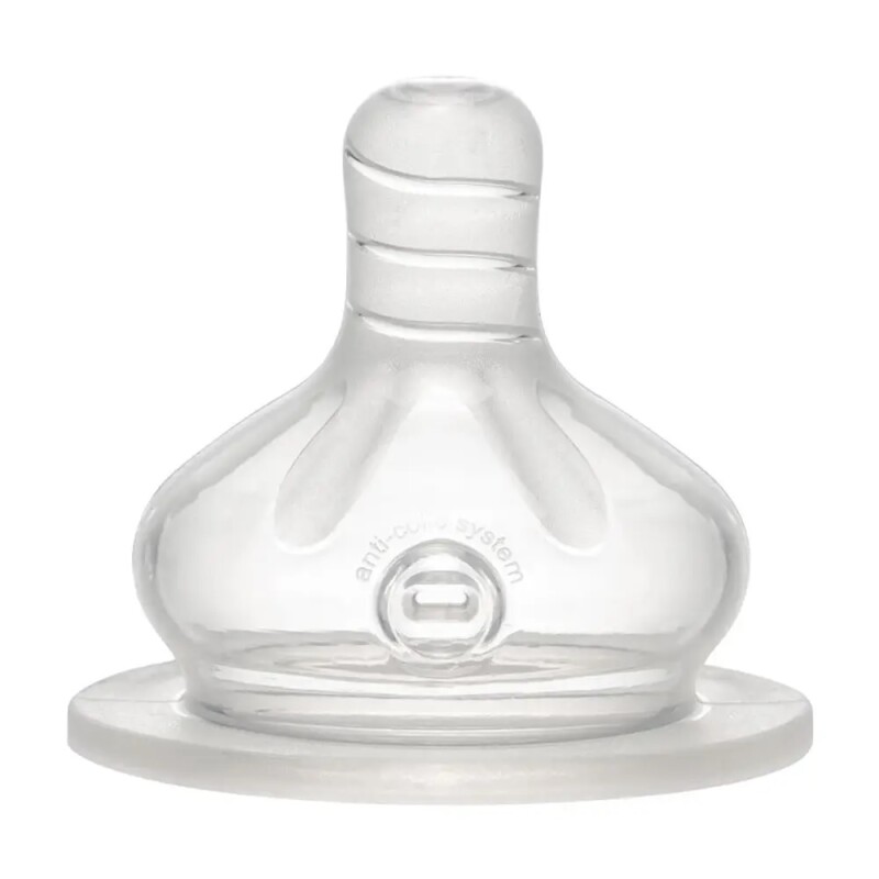 Pack x 2 Tetina De Cuello Ancho De Silicona. Tamaño Del Orificio M NIP TETINA DE CUELLO ANCHO DE SILICONA. TAMAÑO DEL ORIFICIO M (FLUJO MEDIO) 0M+. PACK X 2