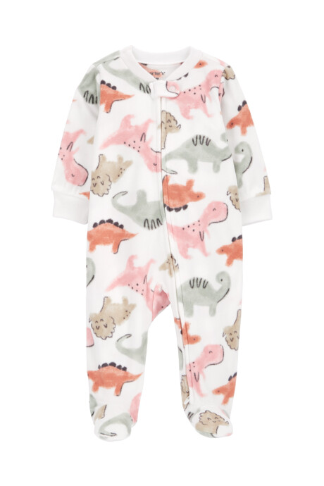 Pijama uno pieza de micropolar, con pie, diseño dinos Pijama uno pieza de micropolar, con pie, diseño dinos