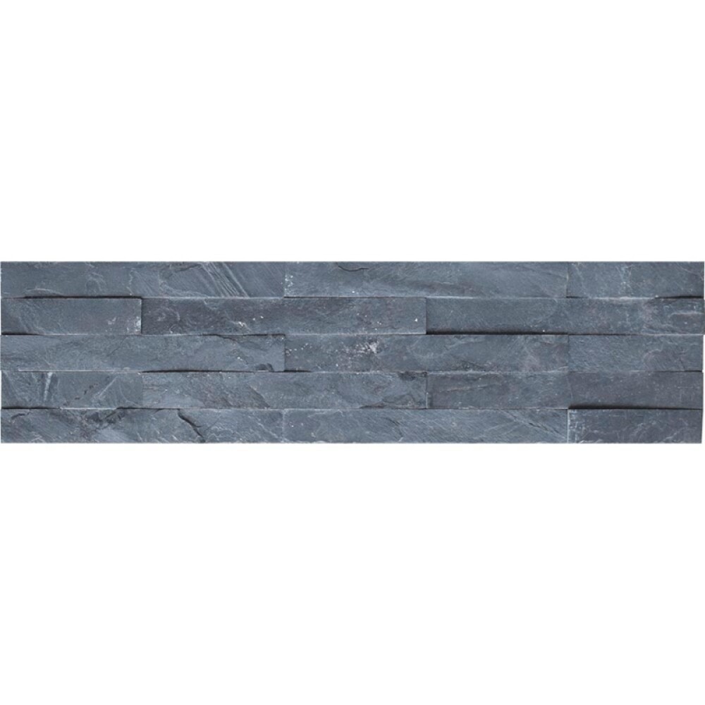 REVESTIMIENTO PIEDRA NATURAL BLACK 15x60 cm Revestimiento Piedra Natural Black 15x60 Cm