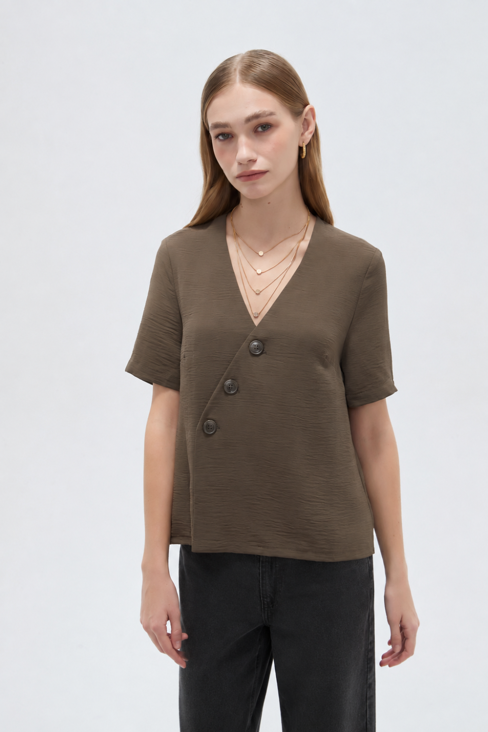 Blusa Ivolar Cafe