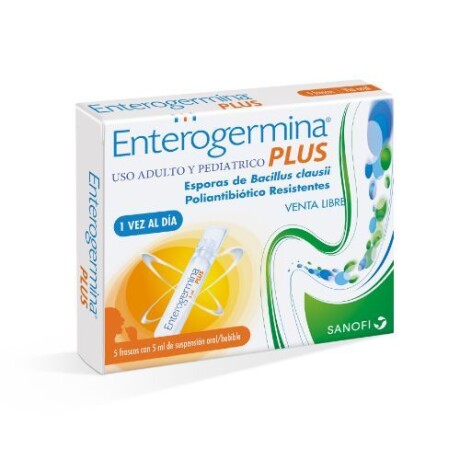 Enterogermina Plus susp Oral 5 ml 5 frascos. Enterogermina Plus susp Oral 5 ml 5 frascos.