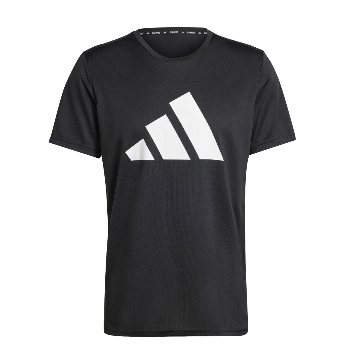 Remera de Hombre Adidas Run It - Negro - Blanco 