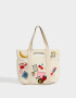 Shopper Cartera Shopper Con Parches - Blanco Crudo