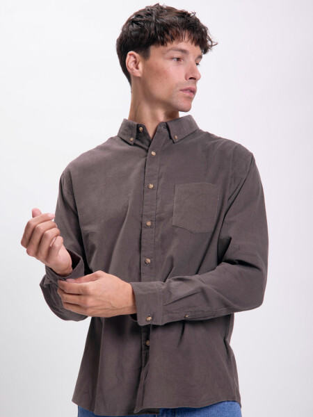 Camisa micropana Marrón