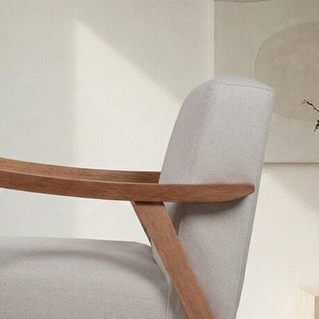 Butaca Ravena - Tela Rústica 290-G2 (Beige)