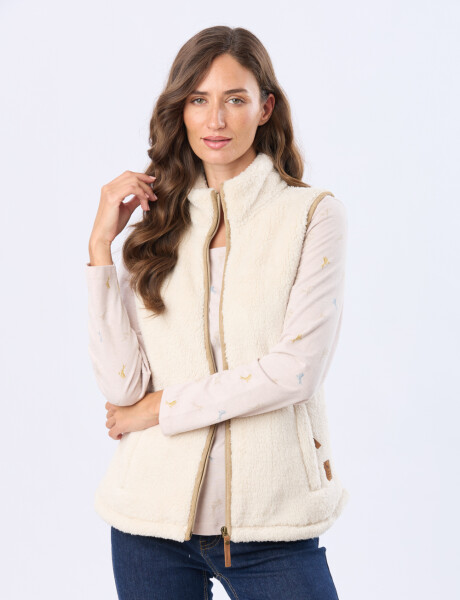 CHALECO SHERPA SUAVE Natural