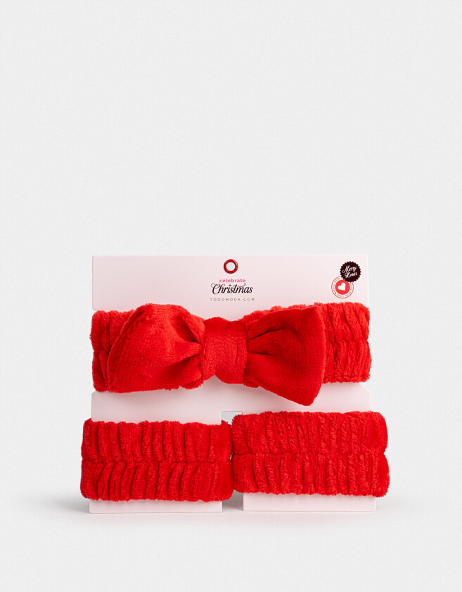 Accesorios Pelo Set Hair Care Set De Accesorios De Pelo - Rojo Oscuro