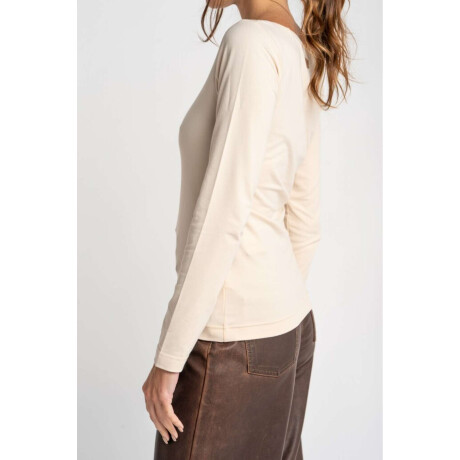 Remera Algodon Elastano Nacar