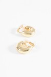 Aros clip bold dorado