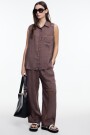 CAMISA SIN MANGAS Marron