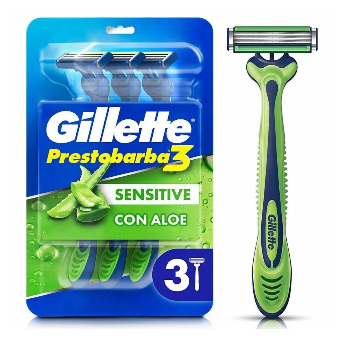 GILLETTE X1 PRESTOBARBA3 SENSTIVE 