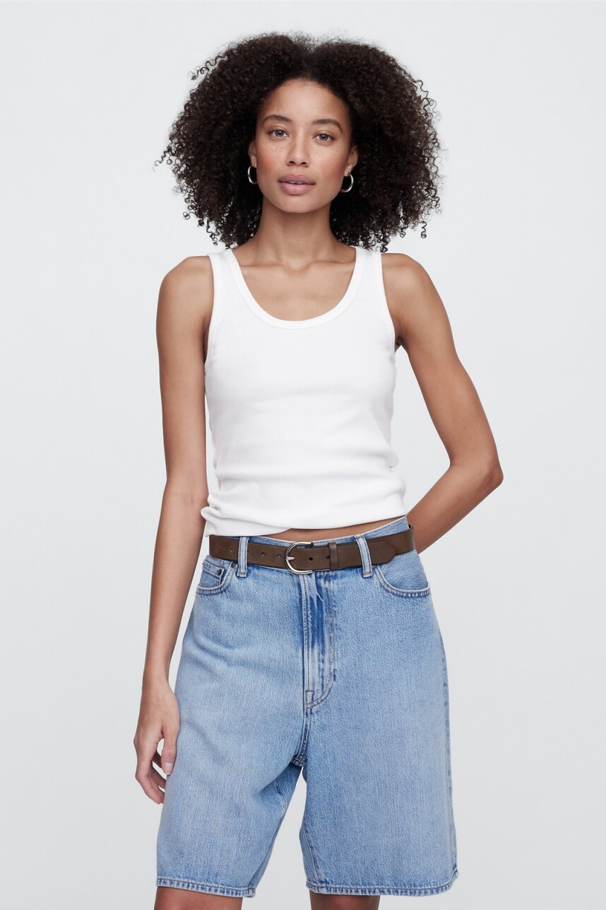 Musculosa Rib Mujer White V2 Global 2