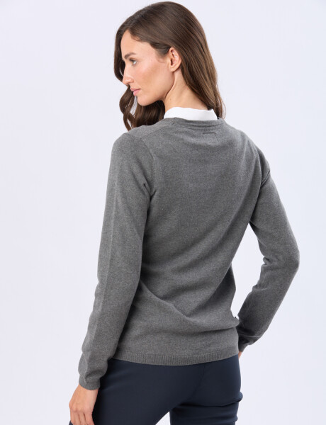 BUZO TEJIDO CLÁSICO Gris Oscuro