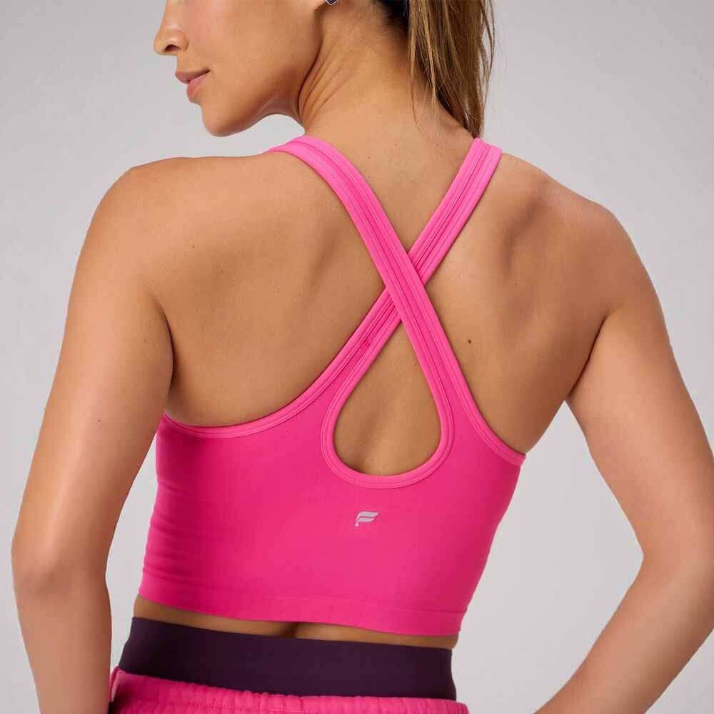 Top Seamless Built-In Bra Mujer Pink Crush
