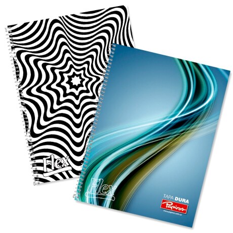 CUADERNOLA PAPIRO TAPA DURA FLEX RAYADO 96HS 001