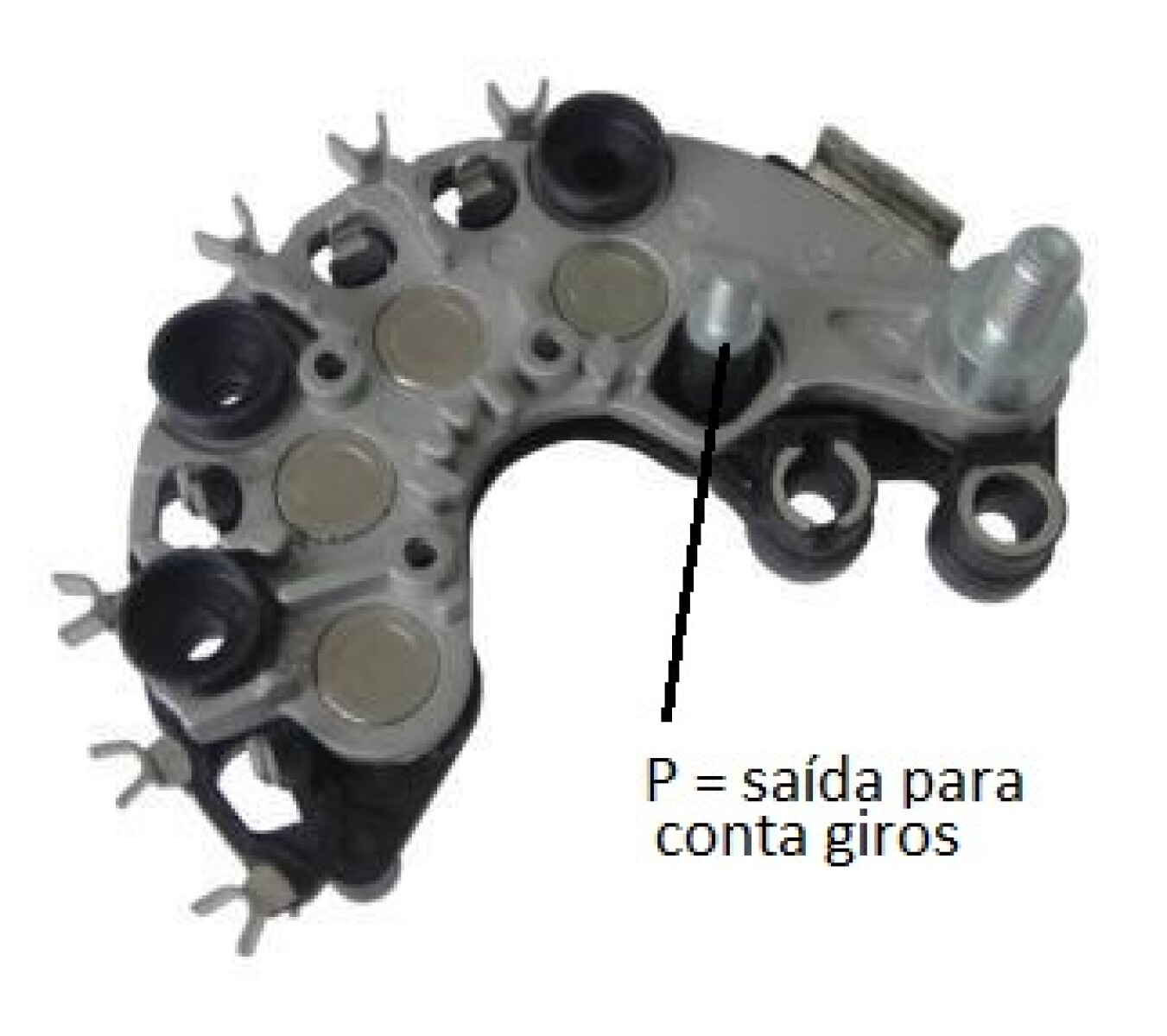 PLACA RECTIFICADORA CHEVROLET VALEO S10 - NISSAN CON TRIO=IK.3720=PRV.493823 DUNCAN 
