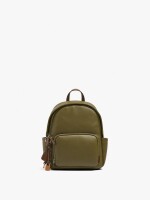 Mochila Básica Con Colgante caqui