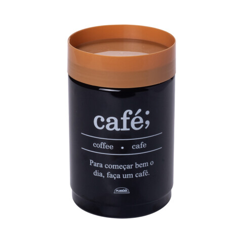 Pote Plástico con Rosca 1.1 Lts CAFE