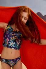 Bikini surf girl tricolor 6-16a Neon flowers