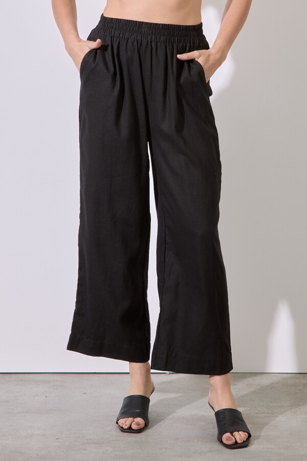 Pantalon Lino NEGRO