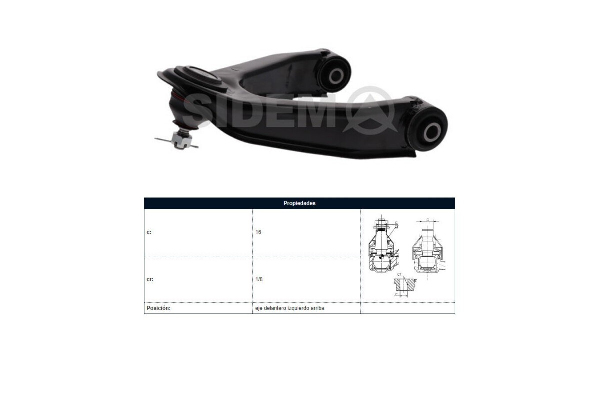 Parilla De Suspension Delantera Nissan D22 98-25 Izq Parilla De Suspension Delantera Nissan D22 98-25 Izq