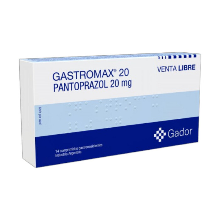 GASTROMAX 20 MG. CJ X 14 COMP única