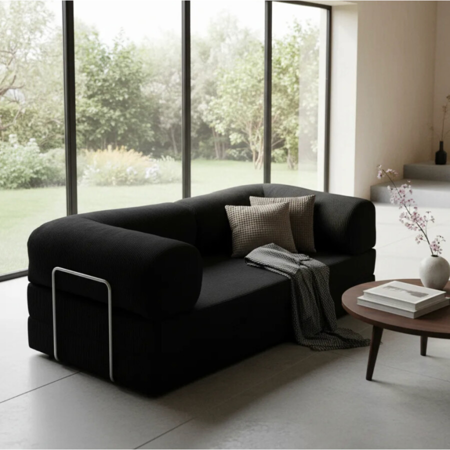 Sillón Cama Teddy Black EN EXHIBICIÓN | SIN CAMBIO