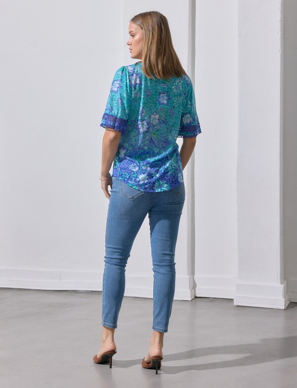 Blusa Printed VERDE/MULTI