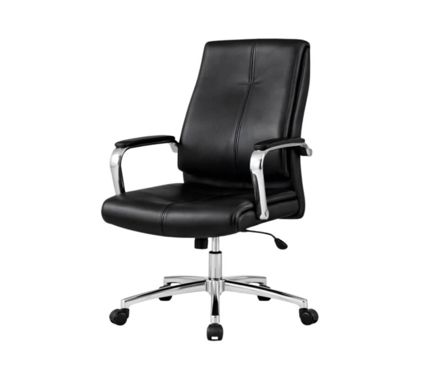 Silla Escritorio Cromada Mariposa Negro Rt-728a 
