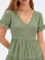 Vestido Kaleu Menta Oscuro