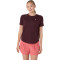Top Running Road SS Top Mujer Dark Currant
