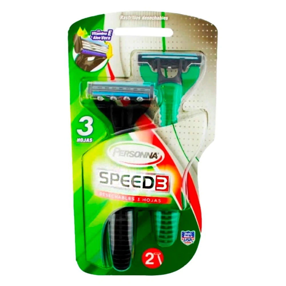 PERSONNA SPEED 3 MAQ. CJ X 2 UN.