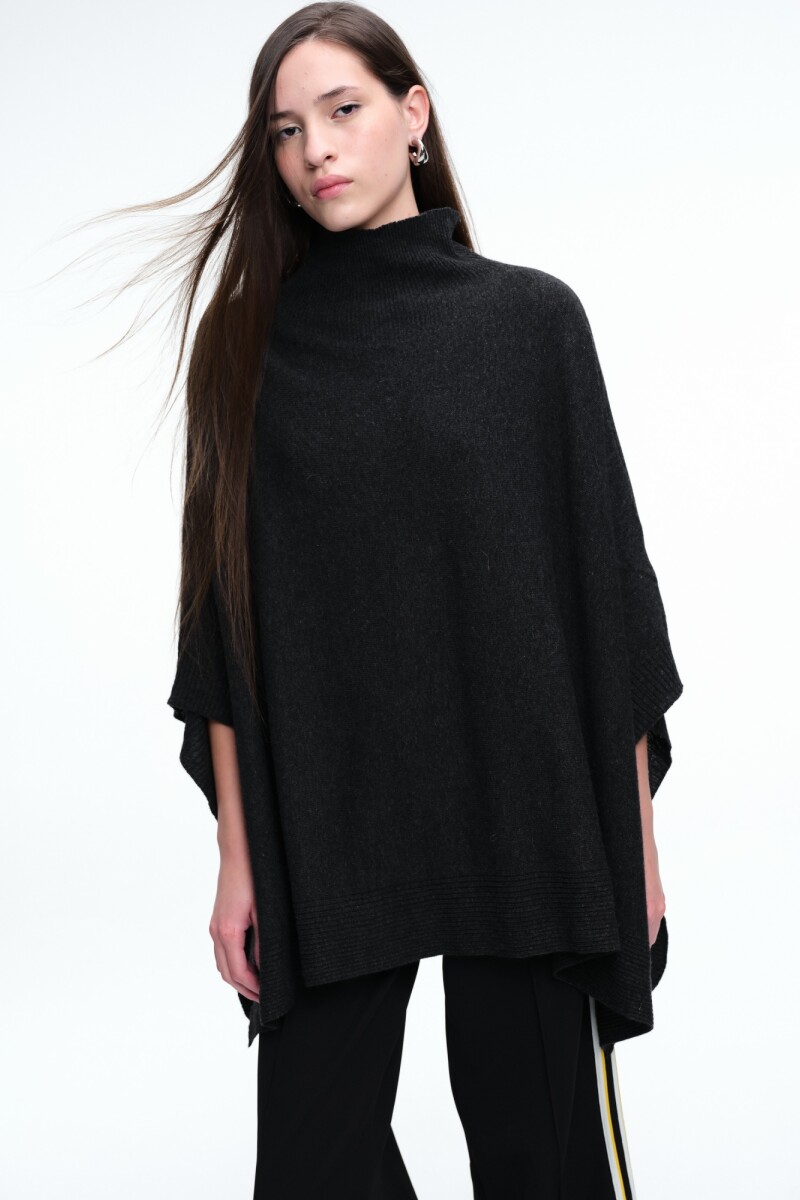 PONCHO TEJIDO Antracita