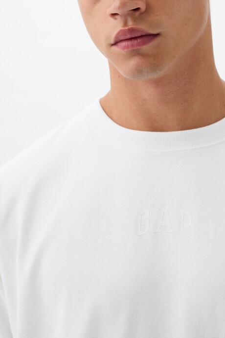 Remera Logo Gap Hombre Optic White V6